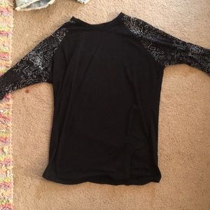 Lularoe baseball sleeve shirt